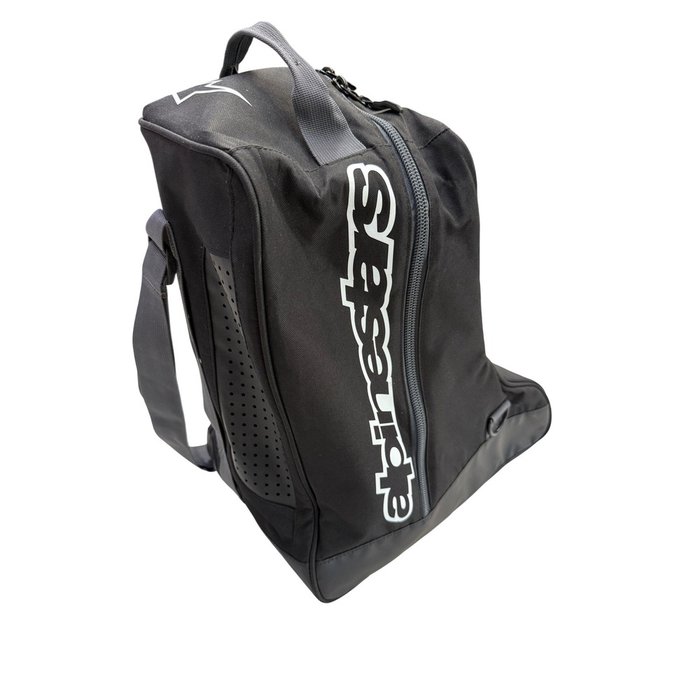 Alpinestars Motorcycle Boot Bag Black Ventilated Racing Gear Carrier - Picture 2 of 10